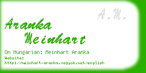 aranka meinhart business card